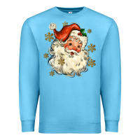 Ocean Blue Christmas Santa Premium Sweatshirt - MaliasSmallBusiness