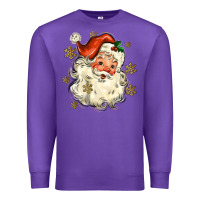 Purple Christmas Santa Premium Sweatshirt - MaliasSmallBusiness