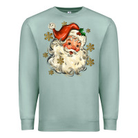 Seafoam Christmas Santa Premium Sweatshirt - MaliasSmallBusiness