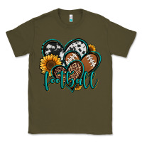 Army Green football hearts Classic Tee - Jasminsmagicworld