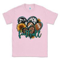 Bubblegum Pink football hearts Classic Tee - Jasminsmagicworld