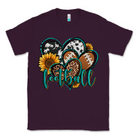 Plum football hearts Classic Tee - Jasminsmagicworld