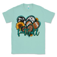 Seafoam football hearts Classic Tee - Jasminsmagicworld