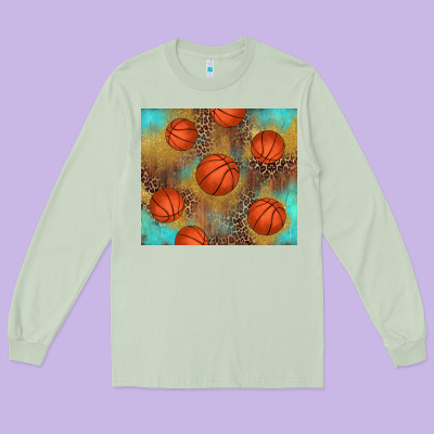 Western Basketball Long Sleeve Tee Designed By Adodesignshop