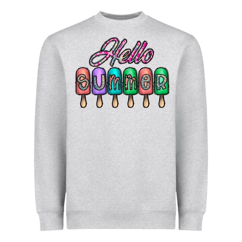 Hello Summer Heavyweight Sweatshirt by CowhideDigitalArt | Teevron