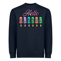 Navy hello summer Heavyweight Sweatshirt - CowhideDigitalArt