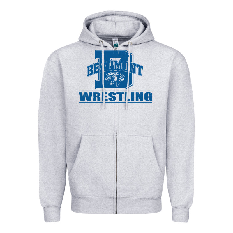 Beaumont Wrestling Zipper Hoodie by Jasminsmagicworld | Teevron
