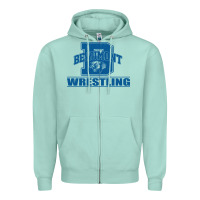 Seafoam beaumont wrestling Zipper Hoodie - Jasminsmagicworld