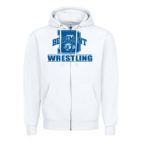 White beaumont wrestling Zipper Hoodie - Jasminsmagicworld
