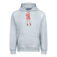 Heather Grey colorful girl Urban Hoodie - TumblerDesignByShophia