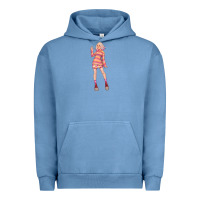 Pigment Pebble Blue colorful girl Urban Hoodie - TumblerDesignByShophia