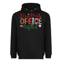 Black very merry office squad Heavyweight Hoodie - MaliasSmallBusiness