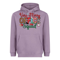 Lavender very merry office squad Heavyweight Hoodie - MaliasSmallBusiness