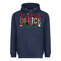 Navy very merry office squad Heavyweight Hoodie - MaliasSmallBusiness