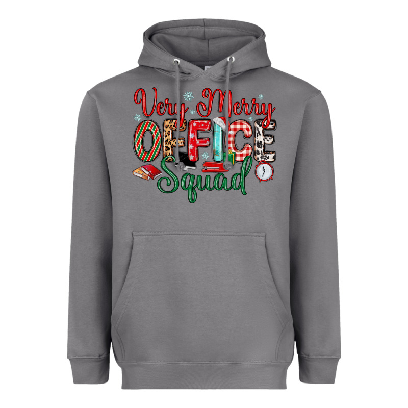 Very Merry Office Squad Heavyweight Hoodie by MaliasSmallBusiness | Teevron