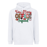 White very merry office squad Heavyweight Hoodie - MaliasSmallBusiness