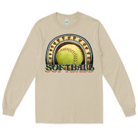 Mushroom softball rainbow Long Sleeve Tee - JahusDesignShop