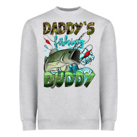 Daddy's Fishing Buddy Heavyweight Sweatshirt | Teevron