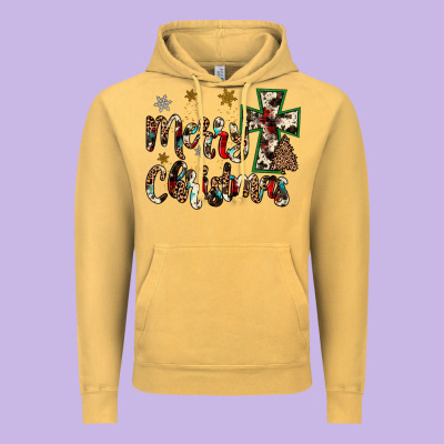 Merry Christmas Vintage Hoodie Designed By Jahusdesignshop