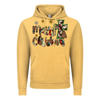 Vintage Mustard merry christmas Vintage Hoodie - JahusDesignShop