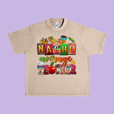 Nacho Average Teacher Urban Heavy Tee Designed By Adodesignshop