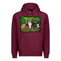 Burgundy st patricks cows heifers go lucky Premium Hoodie - Jasminsmagicworld
