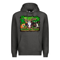 Charcoal Heather st patricks cows heifers go lucky Premium Hoodie - Jasminsmagicworld