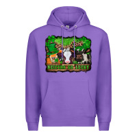 Purple st patricks cows heifers go lucky Premium Hoodie - Jasminsmagicworld