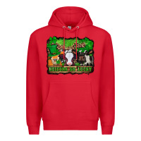 Red st patricks cows heifers go lucky Premium Hoodie - Jasminsmagicworld
