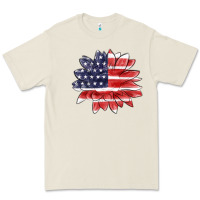 Bone american flag sunflower Premium Tee - MaliasSmallBusiness