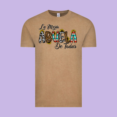 La Mejor Abuela De Todas Vintage Tee Designed By Cowhidedigitalart
