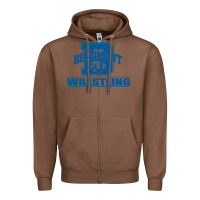 Chestnut Beaumont Wrestling Zipper Hoodie - Jasminsmagicworld