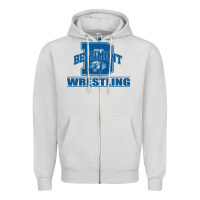 Dove Grey Beaumont Wrestling Zipper Hoodie - Jasminsmagicworld