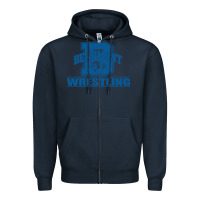 Navy Beaumont Wrestling Zipper Hoodie - Jasminsmagicworld
