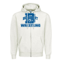 Oatmeal Heather Beaumont Wrestling Zipper Hoodie - Jasminsmagicworld