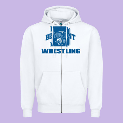 Beaumont Wrestling Zipper Hoodie Designed By Jasminsmagicworld