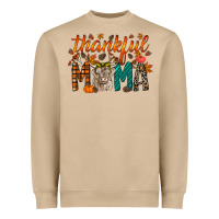 Thankful Mama Highland Cow Heavyweight Sweatshirt | Teevron