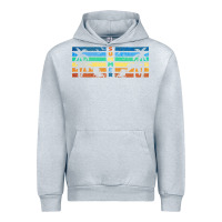 Heather Grey retro summer Urban Hoodie - TumblerDesignByShophia