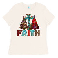 Bone cross and christmas trees Ladies Tee - AdoDesignShop