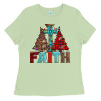 Matcha cross and christmas trees Ladies Tee - AdoDesignShop