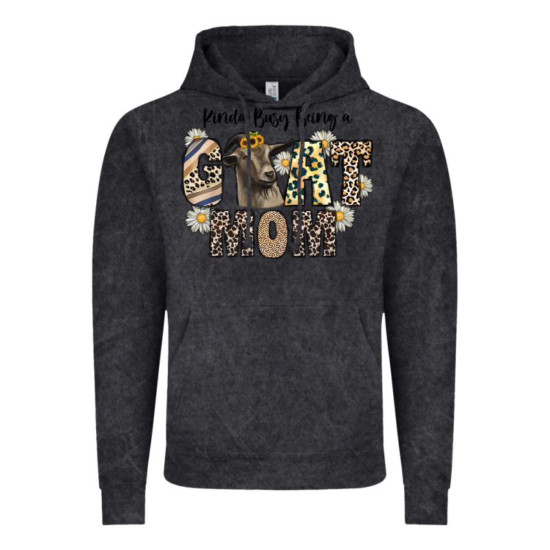 Kinda Busy Being A Goat Mom Vintage Hoodie by CowhideDigitalArt | Teevron