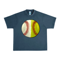 Midnight Navy half baseball softball Urban Heavy Tee - JahusDesignShop