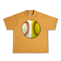 Peanut Butter half baseball softball Urban Heavy Tee - JahusDesignShop