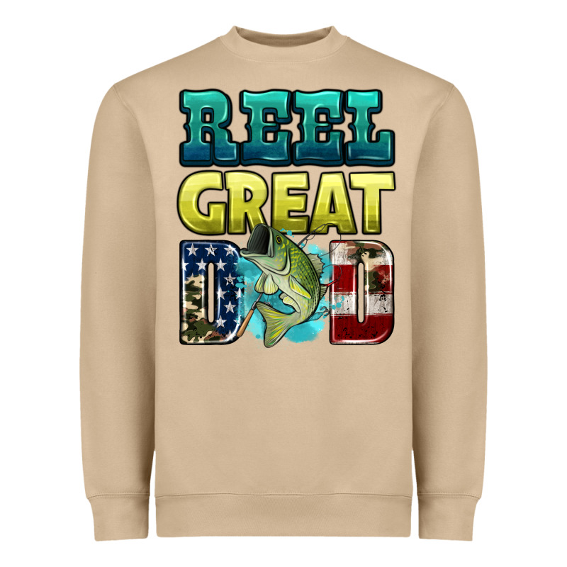 Reely Great Dad Heavyweight Sweatshirt by HRA Design Shop | Teevron
