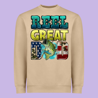 Reely Great Dad Heavyweight Sweatshirt Designed By Hra Design Shop