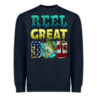Navy reely great dad Heavyweight Sweatshirt - HRA Design Shop