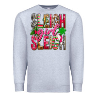 Heather Grey Sleigh girl sleigh Premium Sweatshirt - NancyCooperArtShop