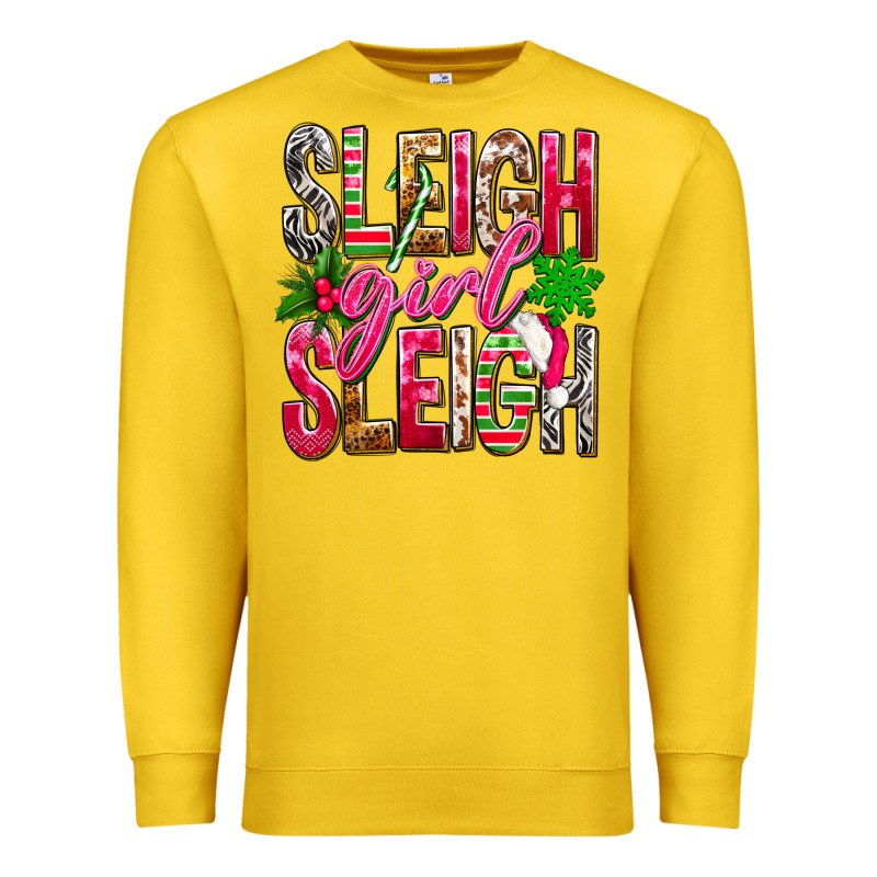 Sleigh Girl Sleigh Premium Sweatshirt by NancyCooperArtShop | Teevron