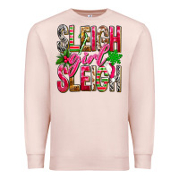 Pale Pink Sleigh girl sleigh Premium Sweatshirt - NancyCooperArtShop