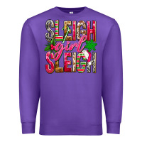 Purple Sleigh girl sleigh Premium Sweatshirt - NancyCooperArtShop